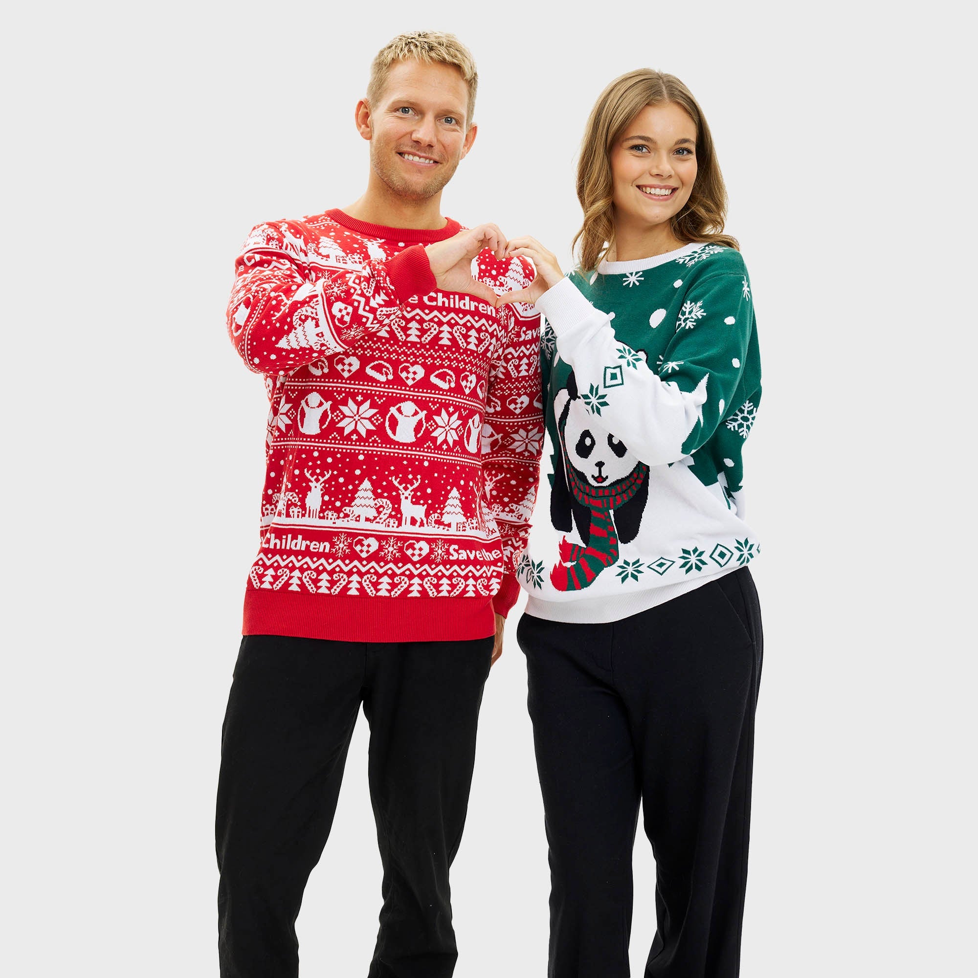 Pandaens Weihnachtspullover - Damen.